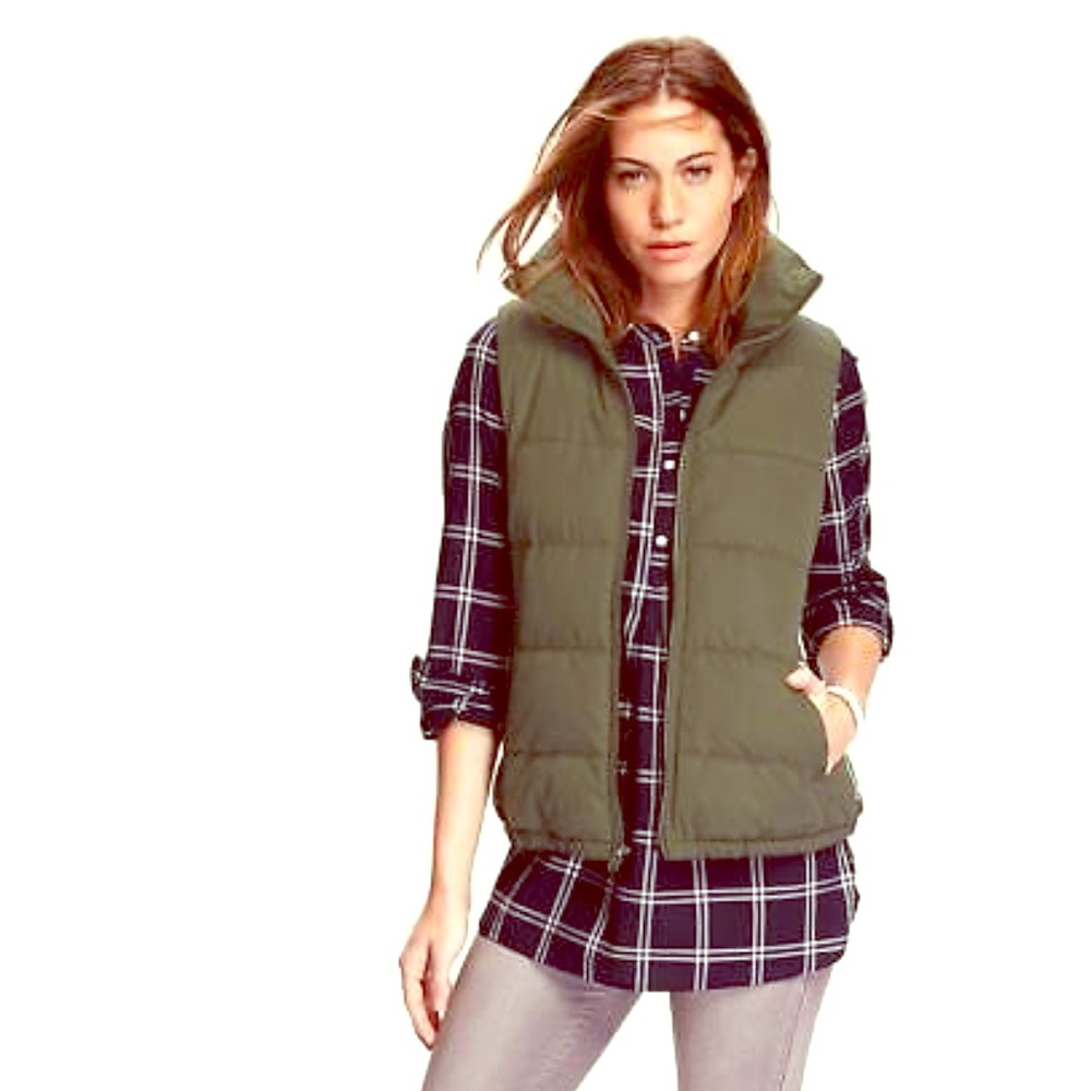 Hunter green Puffer Vest